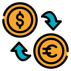 Sticker - Money Exchange Icon