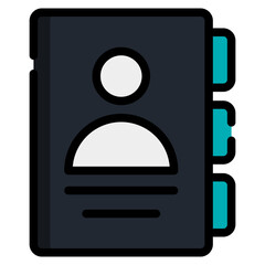 Sticker - Phone Directory Icon