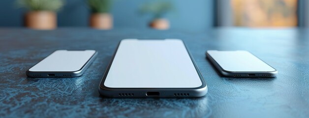 Realistic smartphone mockup. perspective mobile phone mockup similar to iphone with blank screen, Vector illustration