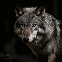  wolf in the woods