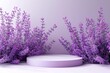 Blooming lavender flower