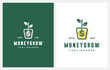 © S 88 - Tree Growing on Coin Money Grow Investment logo vector icon illustration