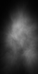 Wall Mural - abstract black and white smoke slow motion looping vertical animation copy space background.