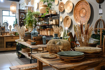 Eco-friendly home decor store.