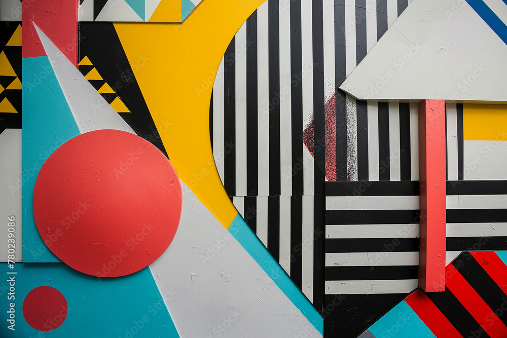 Incorporate geometric shapes into the background design. How can we ...
