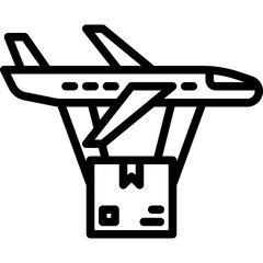 Sticker - airplane-plane-transport-transportation-flight