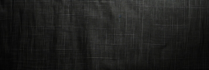 Sticker - black silk satin  linen texture background,black cloth texture, black texture fabric background