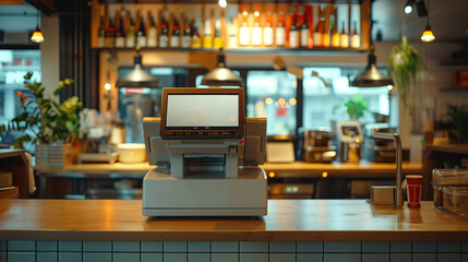 Cash Register Machine on Counter