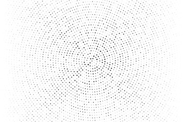 Wall Mural - Cartoon pattern with circles, dots Halftone dotted background. Pop art style. Design element, border  for web banners, cards, wallpapers.   Vector illustration