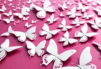 Wall Mural - pink and white background 