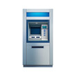 atm booth isolated icon