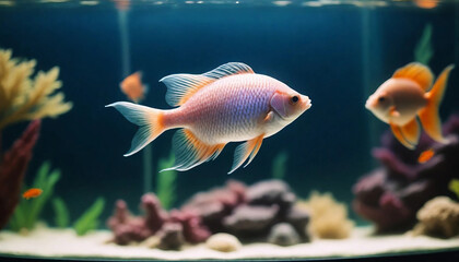goldfish in aquarium, Generative ai