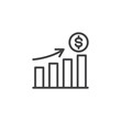 Investment Growth line icon