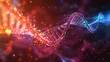 An abstract vector background featuring futuristic DNA technology elements