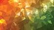 Brown orange green abstract low poly geometric background