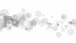 Abstract Bokeh white circle background flat vector 