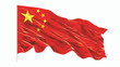 Flag China CN flat vector isolated on white background