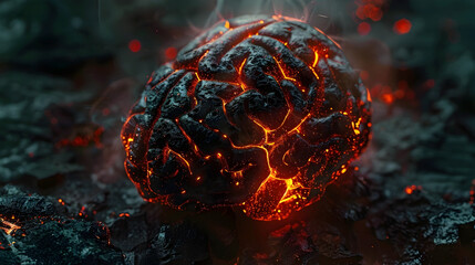 Poster - Captivating Fiery Eruption of Molten Lava Bursting Forth from Incandescent Volcanic Surface