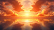 Digital sunshine sky light landscape abstract graphic poster web page PPT background
