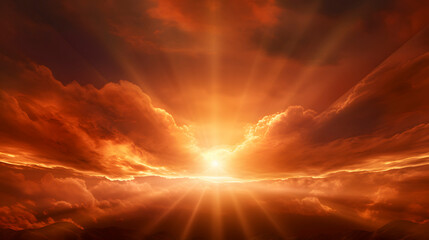 Digital sunshine sky light landscape abstract graphic poster web page PPT background