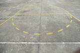 Fototapeta Desenie - Lines on basketball court