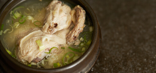 Wall Mural - samgyetang, chicken soup with ginseng