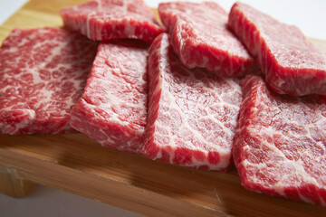 Wall Mural - raw meat on a cutting board