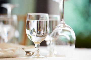 champagne glasses on a table	