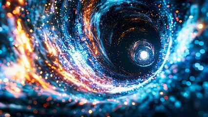 Wall Mural - The inside of a black hole