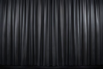 Wall Mural - solid black curtain backdrop ai-generated.