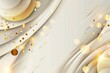 Abstract gold circles lines overlapping on diagonal lines white background. You can use for ad, poster, template, business presentation.