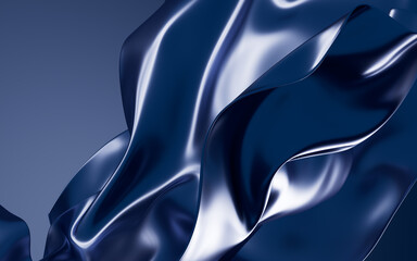 Wall Mural - Abstract smooth cloth material, 3d rendering.