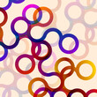 Abstract background with colorful circles. Vector geometric design