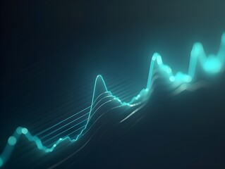 Fluid Dynamic Digital Network Chain Blockchain Cryptocurrency Background