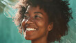 Close up portrait of a smiling african american woman