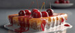 cherry tart cake, melt, fruit, delicious 42