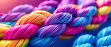 Threads Of Imagination, A Palette Of Colorful Yarn, The Craft Of Creativity In Every Strand
