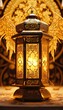 3D golden lanten