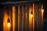 Fototapeta  - Nocne oświetlenie domku nad jeziorem