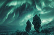 Viking shamans navigating the northern lights, their runes powerful enough to bend reality.