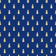 The floral goldish pattern on navy seamless pattern, is repeatable