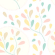 The multicolor pastel tree on on white background, seamless pattern, is repeatable