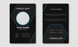 © Ardkyuu - ID card layout design. Professional corporate identity card template. Vector