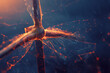 Immerse yourself in the world of renewable energy with a captivating wireframe visualization against a glowing translucent background, showcasing a majestic wind turbine in motion