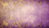 Fototapeta  - copy space abstract background, vintage delicate purple light lavender floral ornament on the wall or surface