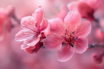 the flowers of a morning plant in the spring sunshine professional photography