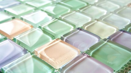 Wall Mural - Colorful square abstract background 