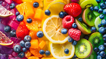 Wall Mural - Tasty fruits background
