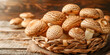 Autumn Harvest: Basket of Fresh Wild Mushrooms