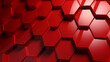 Deep Red Honeycomb Texture for Bold Backgrounds